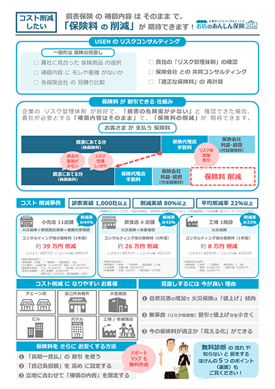 リスクコンサルティングご案内チラシ